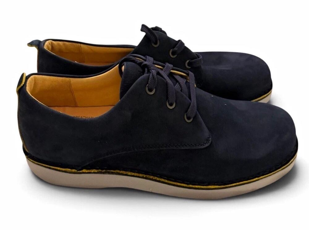 Samuel Hubbard Men’s Blue Oxford Shoes Lace-Up Breathable Round Toe US Size 10